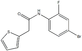 N-(4-bromo-2-fluorophenyl)-2-thien-2-ylacetamide Struktur