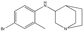 N-(4-bromo-2-methylphenyl)-1-azabicyclo[2.2.2]octan-3-amine Struktur