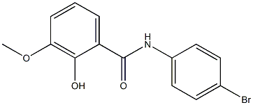 N-(4-bromophenyl)-2-hydroxy-3-methoxybenzamide Struktur