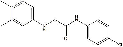 N-(4-chlorophenyl)-2-[(3,4-dimethylphenyl)amino]acetamide Struktur