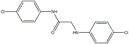 N-(4-chlorophenyl)-2-[(4-chlorophenyl)amino]acetamide Struktur