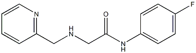 N-(4-fluorophenyl)-2-[(pyridin-2-ylmethyl)amino]acetamide Struktur