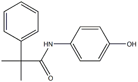 N-(4-hydroxyphenyl)-2-methyl-2-phenylpropanamide Struktur