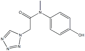 N-(4-hydroxyphenyl)-N-methyl-2-(1H-1,2,3,4-tetrazol-1-yl)acetamide Struktur