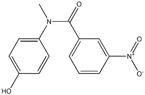 N-(4-hydroxyphenyl)-N-methyl-3-nitrobenzamide Struktur