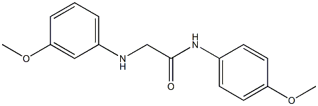 N-(4-methoxyphenyl)-2-[(3-methoxyphenyl)amino]acetamide Struktur