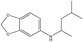 N-(4-methylpentan-2-yl)-2H-1,3-benzodioxol-5-amine Struktur