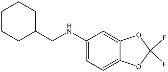 N-(cyclohexylmethyl)-2,2-difluoro-2H-1,3-benzodioxol-5-amine Struktur