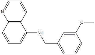 N-[(3-methoxyphenyl)methyl]quinolin-5-amine Struktur