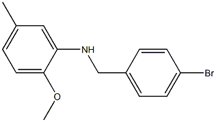 N-[(4-bromophenyl)methyl]-2-methoxy-5-methylaniline Struktur