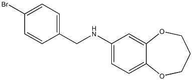 N-[(4-bromophenyl)methyl]-3,4-dihydro-2H-1,5-benzodioxepin-7-amine Struktur