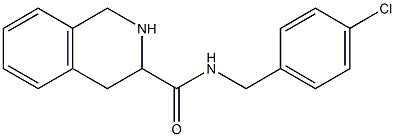 N-[(4-chlorophenyl)methyl]-1,2,3,4-tetrahydroisoquinoline-3-carboxamide Struktur