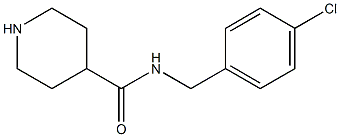 N-[(4-chlorophenyl)methyl]piperidine-4-carboxamide Struktur