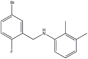 N-[(5-bromo-2-fluorophenyl)methyl]-2,3-dimethylaniline Struktur