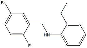 N-[(5-bromo-2-fluorophenyl)methyl]-2-ethylaniline Struktur