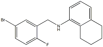 N-[(5-bromo-2-fluorophenyl)methyl]-5,6,7,8-tetrahydronaphthalen-1-amine Struktur