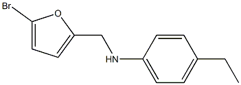 N-[(5-bromofuran-2-yl)methyl]-4-ethylaniline Struktur