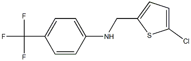 N-[(5-chlorothiophen-2-yl)methyl]-4-(trifluoromethyl)aniline Struktur