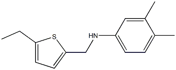 N-[(5-ethylthiophen-2-yl)methyl]-3,4-dimethylaniline Struktur