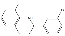 N-[1-(3-bromophenyl)ethyl]-2,6-difluoroaniline Struktur