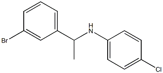 N-[1-(3-bromophenyl)ethyl]-4-chloroaniline Struktur