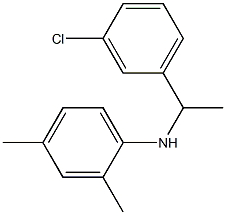 N-[1-(3-chlorophenyl)ethyl]-2,4-dimethylaniline Struktur