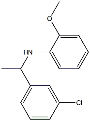 N-[1-(3-chlorophenyl)ethyl]-2-methoxyaniline Struktur