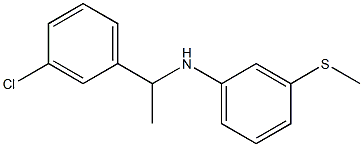 N-[1-(3-chlorophenyl)ethyl]-3-(methylsulfanyl)aniline Struktur