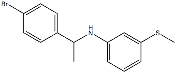 N-[1-(4-bromophenyl)ethyl]-3-(methylsulfanyl)aniline Struktur