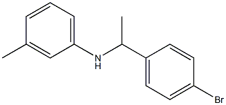 N-[1-(4-bromophenyl)ethyl]-3-methylaniline Struktur