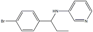 N-[1-(4-bromophenyl)propyl]pyridin-3-amine Struktur