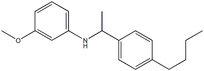 N-[1-(4-butylphenyl)ethyl]-3-methoxyaniline Struktur