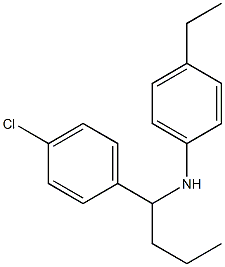 N-[1-(4-chlorophenyl)butyl]-4-ethylaniline Struktur