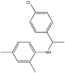 N-[1-(4-chlorophenyl)ethyl]-2,4-dimethylaniline Struktur