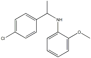 N-[1-(4-chlorophenyl)ethyl]-2-methoxyaniline Struktur