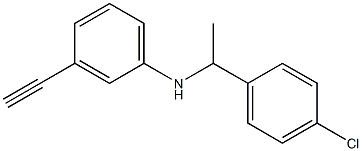 N-[1-(4-chlorophenyl)ethyl]-3-ethynylaniline Struktur