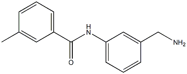 N-[3-(aminomethyl)phenyl]-3-methylbenzamide Struktur