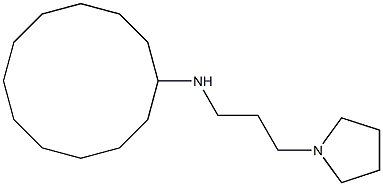 N-[3-(pyrrolidin-1-yl)propyl]cyclododecanamine Struktur