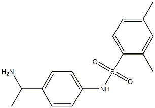 N-[4-(1-aminoethyl)phenyl]-2,4-dimethylbenzene-1-sulfonamide Struktur