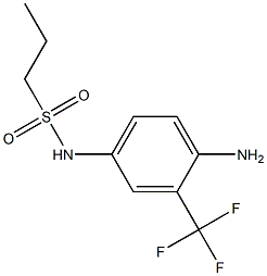 N-[4-amino-3-(trifluoromethyl)phenyl]propane-1-sulfonamide Struktur