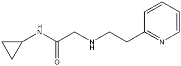 N-cyclopropyl-2-{[2-(pyridin-2-yl)ethyl]amino}acetamide Struktur