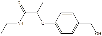 N-ethyl-2-[4-(hydroxymethyl)phenoxy]propanamide Struktur