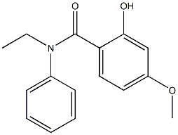 N-ethyl-2-hydroxy-4-methoxy-N-phenylbenzamide Struktur