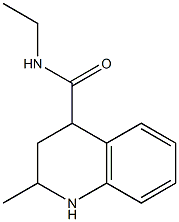 N-ethyl-2-methyl-1,2,3,4-tetrahydroquinoline-4-carboxamide Struktur