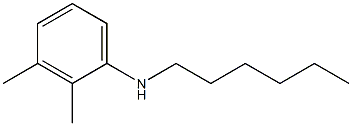 N-hexyl-2,3-dimethylaniline Struktur