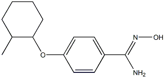 N'-hydroxy-4-[(2-methylcyclohexyl)oxy]benzene-1-carboximidamide Struktur