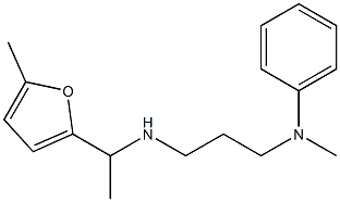 N-methyl-N-(3-{[1-(5-methylfuran-2-yl)ethyl]amino}propyl)aniline Struktur