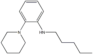 N-pentyl-2-(piperidin-1-yl)aniline Struktur