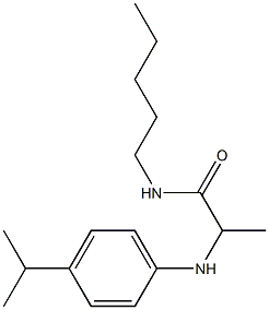 N-pentyl-2-{[4-(propan-2-yl)phenyl]amino}propanamide Struktur