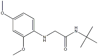 N-tert-butyl-2-[(2,4-dimethoxyphenyl)amino]acetamide Struktur